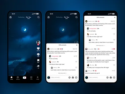 UI Enhancement 01.1 - TikTok dynamic comment modal app comments dynamic modal tiktok ui