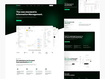 Dawiso platform - Landing Page Concept creative dark mode data design informative management interface landing management modern platform section slider software web design webdesign