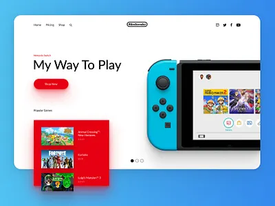 Switch Landing Page design figma graphic design landing page ui ux