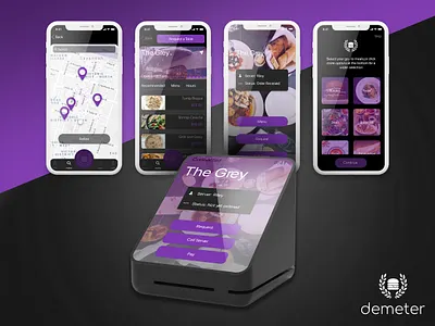 Restaurant Locating and Ordering App design figma ui ux