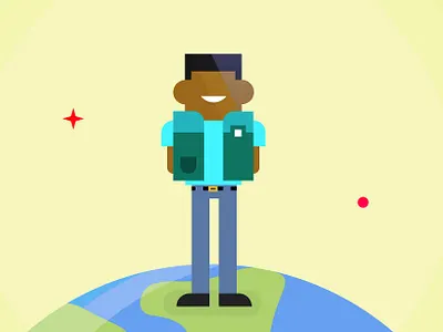 Standing Tall branding illustration lagos nigeria vector