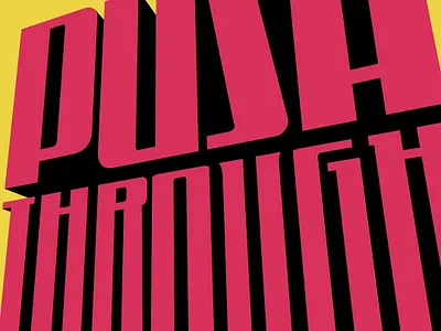 Push Through illustration lagos nigeria vector