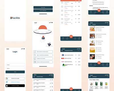 App Lista de compras facilite app productdesign ui ux