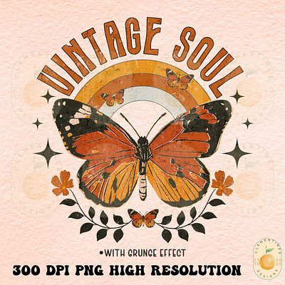 Vintage Soul PNG - Sublimation Download app branding design graphic design illustration logo typography ui ux vector