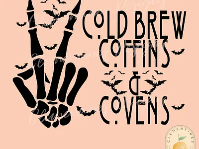 Cold Brew Coffins & Covens PNG - Sublimation Download app branding design graphic design illustration logo typography ui ux vector