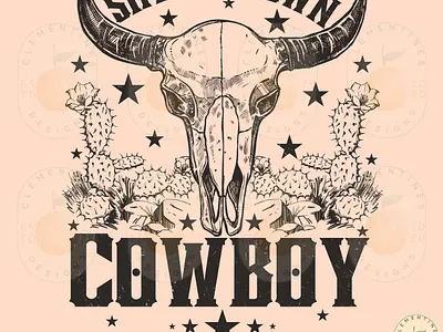 Simmer Down Cowboy PNG app branding design graphic design illustration logo typography ui ux vector