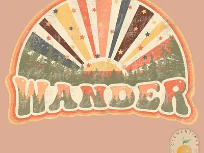 Wander PNG - Sublimation Download app branding design graphic design illustration logo typography ui ux vector