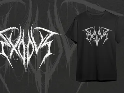 Logo Death Metal for T-shirt dark art deat metal t shirt death metal logo lettering death metal logo death metal t shirt design t shirt mockup
