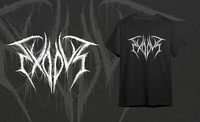 Logo Death Metal for T-shirt dark art deat metal t shirt death metal logo lettering death metal logo death metal t shirt design t shirt mockup