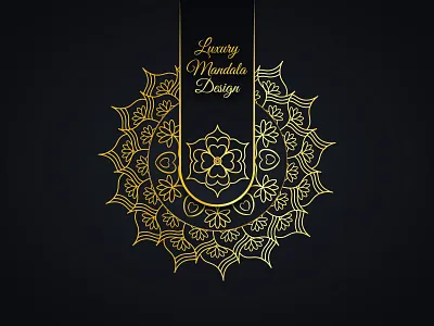 Luxury Mandala Design Pattern artwork. invitation