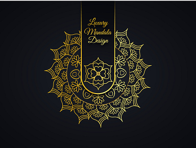 Luxury Mandala Design Pattern artwork. invitation