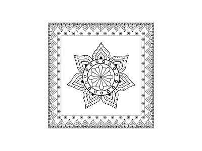 Mandala Design Pattern artwork invitatio