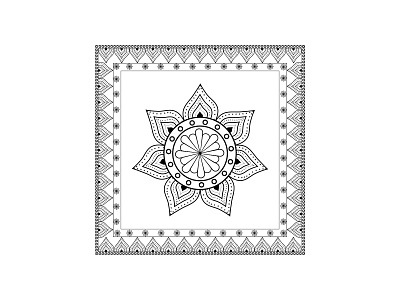 Mandala Design Pattern artwork invitatio