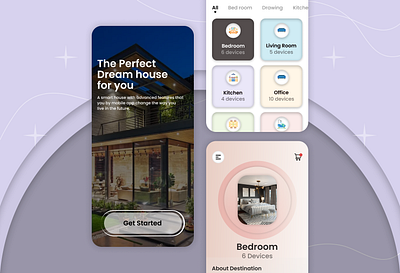 The Perfect Dream house for you 3d animation app application branding design graphic design illustration logo motion graphics snepitech ui vector