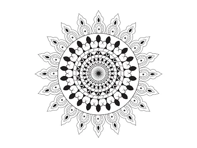 Mandala Design Pattern artwork. artwork