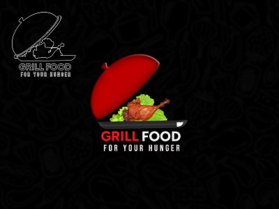 Grill Food branding food logo graphic design grill food grillfood logo hotel food logo logo design photoshop design ui