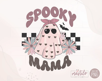 Spooky Mama Png, Spooky Mama Mini Png app branding design graphic design illustration logo typography ui ux vector