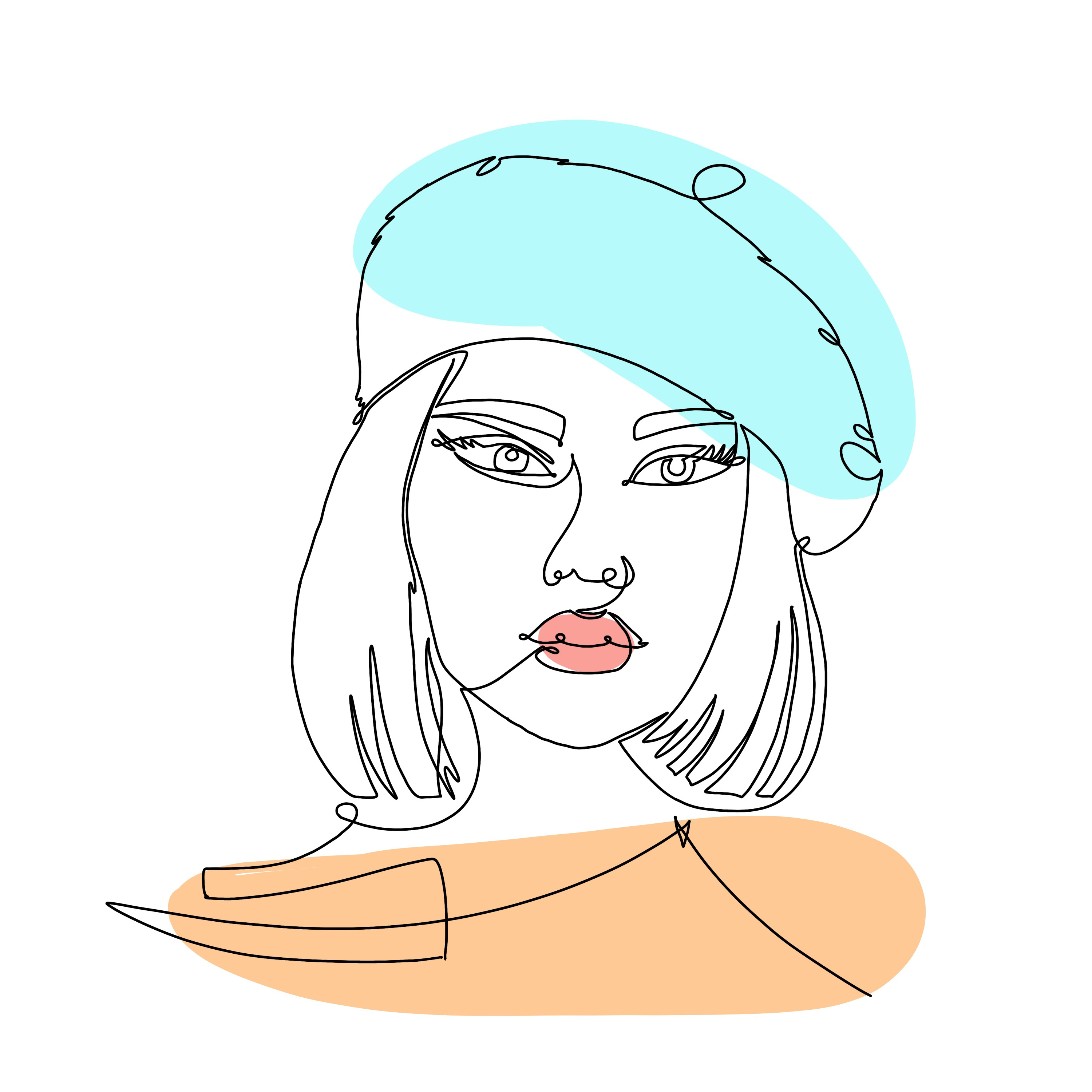 One line drawing by Inna on Dribbble