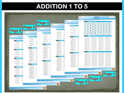 Math Addition Assessment 1 For Elementary and Primary School branding math addition assessment
