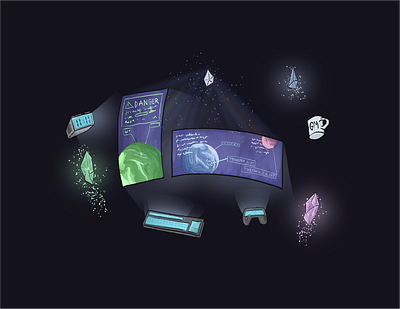 Website-Illustration 3/3 adobe art brand branding branding desing design drawing freelancer graphic design illustration nft photoshop web design