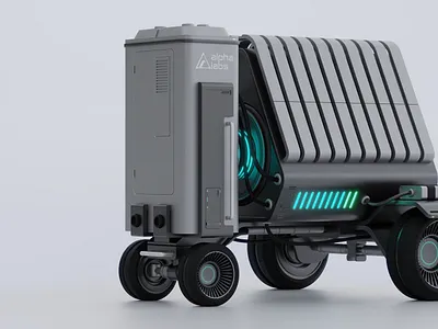 Mobile Power Generator #1 3d art blender cycles decals design game model modelling render sci fi scifi