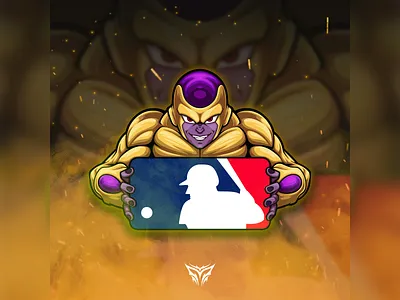 MLB - Golden Frieza branding design dragon ball dragonball frieza graphic design illustration logo mascot mascot design mascot logo vector