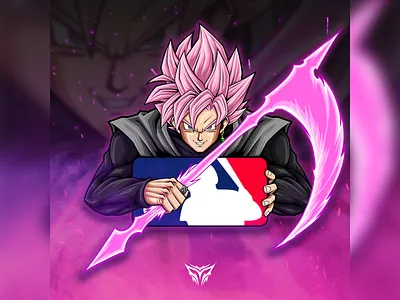 MLB - Black Goku branding design dragon ball graphic design illustration logo mascot mascot design mascot logo vector