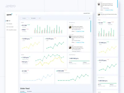CRM System for Sales app buisness crm design diagram figma illustration managment minimal sales ui ux web webdesign