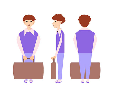 Character turnaround 2d art character design character illustration character turnaround characters colorful design illustration mascot