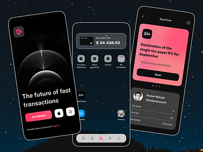 Digital Bank - iOS application app application bank app banking banking app card digital digital bank finance finance app fintech fintech app ios mobile mobile banking mobile design payments ui ux wallet