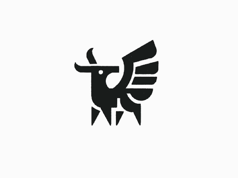 Random creature - credit: 3d animal logo animation branding creature logo deer logo design goat logo graphic design illustration logo logo design logo designer logodesign minimalist logo minimalist logo design monster logo motion graphics ui wing logo