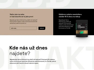 CBD shop design shop ui web webdesign website