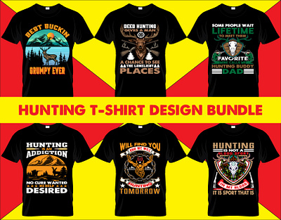 hunting t-shirt design bundle. bowhunting bundle caza deer deerhunting design bundle fishing graphic design hunt hunter hunting huntinglife huntingseason nature outdoors shirt t shirt design t shirt design bundle vintage wildlife