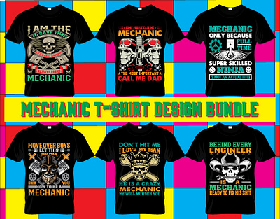 mechanic t-shirt design bundle. automotive autoshop car design bundle engineering graphic design mechanic mechanical mechaniclife repair service shirts t shirt design t shirt design bundle t shirt template tee tools typography vintage workshop