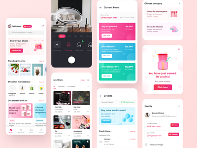 DoMyShoot Click Product Photos 3d app camera click photos credits design edit photo graphic design illustration marketplace plans templates typography ui ux website
