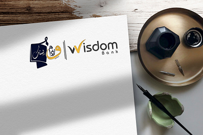 Wisdom Bank Colorful Logo Design 3d bank branding design flat graphic design icon illustration logo minimal motion graphics pro typography ui urdu logo ux vector website wisdom wisdom bank