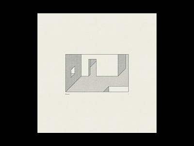 "Room: 1" art contemporary design geometric geometry graphic design illustration minimal minimalism monochrome photoshop plakat poster poster art poster design print screen print simple type visual design