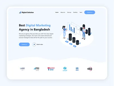Digital Marketing Agency Landing Page agency landing page digital marketing digital marketing agency landing page landing page design landing page ui marketing agency marketing agency landing page ui website ui