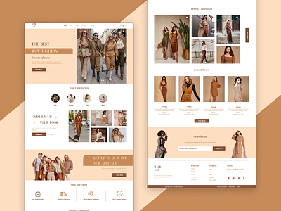 Fashion Website app design fashion landing page ui userexperience userinterface ux web design website