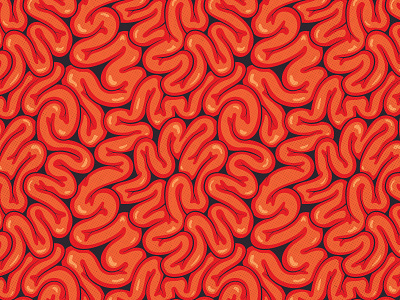 Friday on the braaaain(s). brains halloween illustration spooky vector zombie