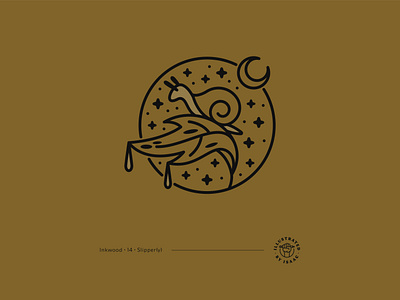 Slipper(y) badge design illustration illustrator linework minimal monoline vector