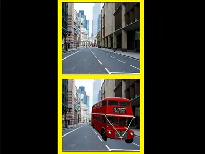 Placing Double Decker Bus - ART BY AHK adobe artbyahk background bus decker design double graphic design illustration logo on placing poster road the viral