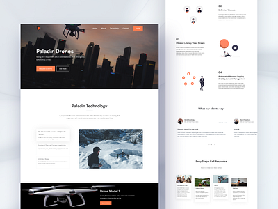 Landing Page Web UI UX for Drones Camera camera clean design dji drone featured shot figma design ideas good ux graphic design minimal modern design tech website ui trending ui ui concepts ui design new uiux uiux designer web web site ui