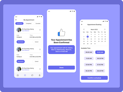 Doctor Appointment Booking App app branding design graphic design logo ui ux