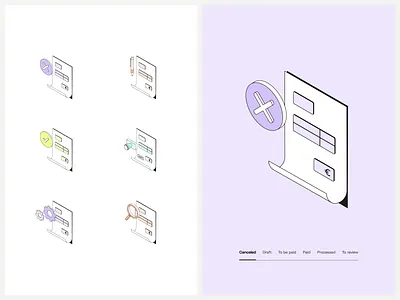 Qonto's Invoice feature is live animation bankapp branding design feature finance financial fintech gif icon illustration interaction invoice loop lottie motion design pascal qonto ui wachter