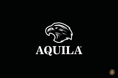 AQUILA logo - FOR SALE aguila aquila bird branding design eagle esports fly gaming head logo mascot minimal vector