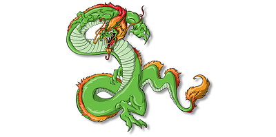 SM Dragon dragon green sm tatoo vector