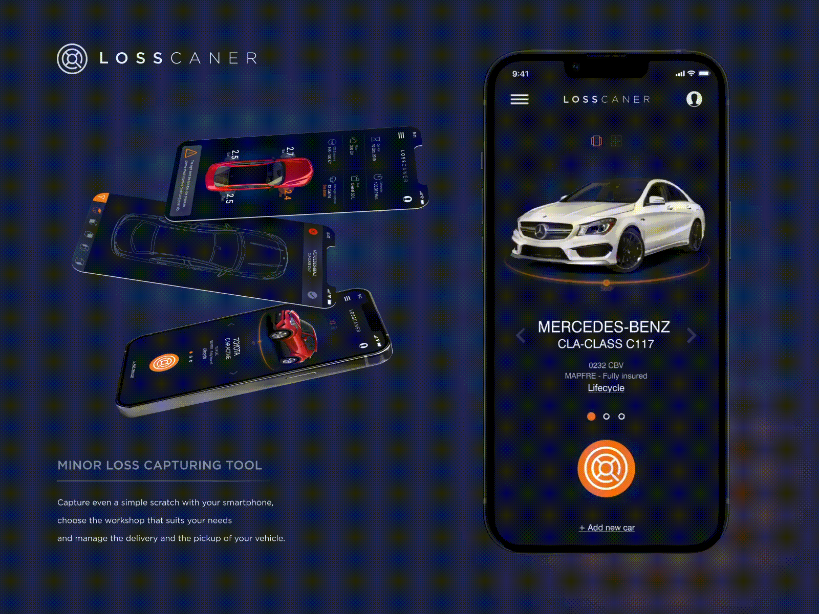 Losscaner - UI & UX - Branding branding design graphic design interaction design logo ui ui design user experience user interface ux