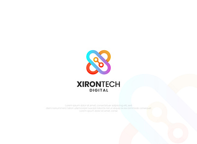 X Letter Technology Logo branding creative logo 99 design graphic design latest logo logo modern logo technology logo