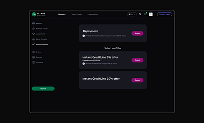 Creditline design figma ui